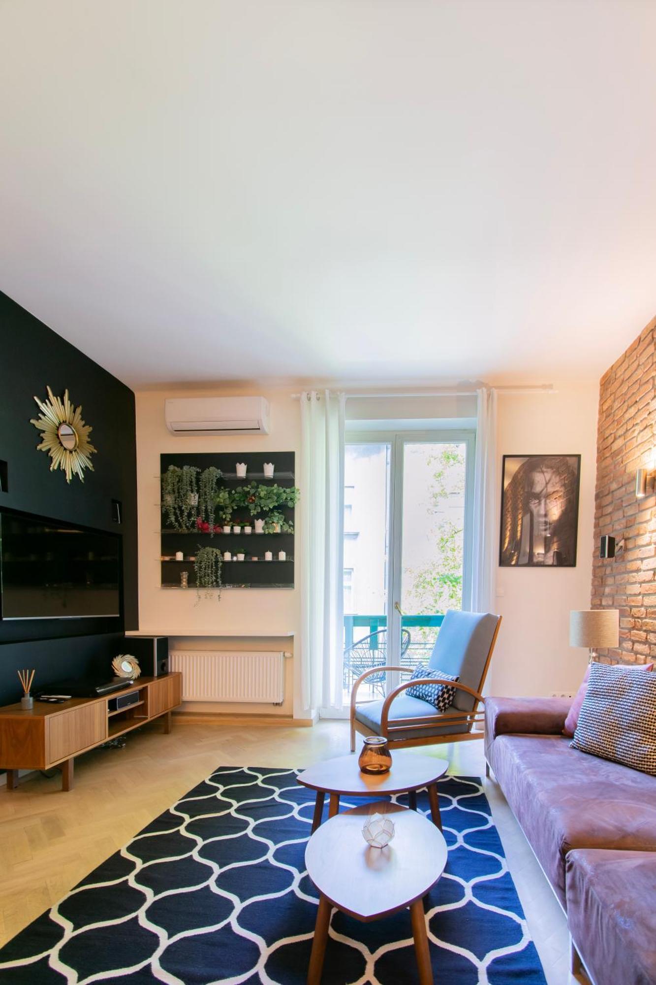 Spacious 3Br Apartment With Ac In Living Room, 2 Balconies Kraków Exteriör bild